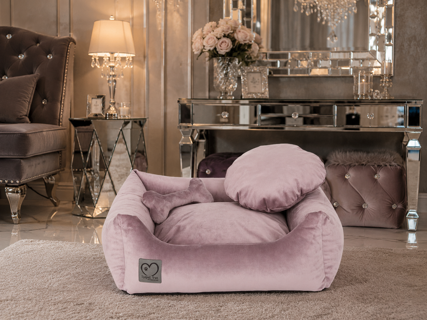 Legowisko Luxury (Georgeus Pink) dla psa i kota